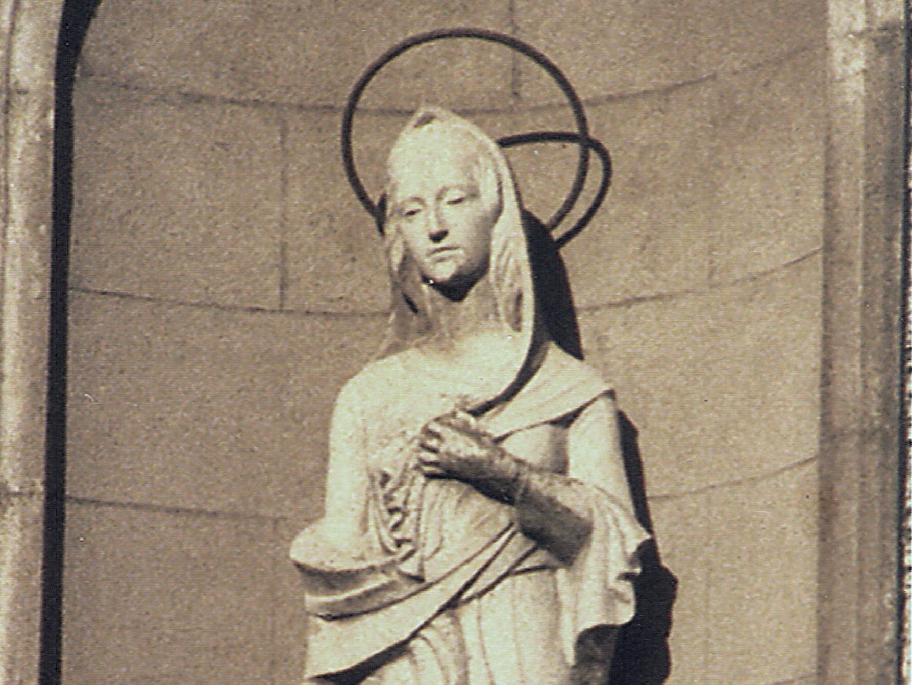 Our Lady outside church